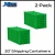 Model Scenery World HO056 - 20' Shipping Freight Containers 2pk Green  - HO Scale