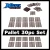 Model Scenery World HO159 - Pallets (30pk) - Brown  - HO Scale