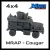 Model Scenery World HO211 - Cougar MRAP 4x4 - Gray - HO Scale Model Scenery World HO211 - Cougar MRAP 4x4 - Gray - HO Scale