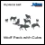 Model Scenery World HO223 - Wolf Pack with Cubs Resin Figures (8pcs) - HO Scale Model Scenery World HO223 - Wolf Pack with Cubs Resin Figures (8pcs) - HO Scale