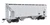 Walthers Mainline 910-8501 - 37' 2980 Cubic-Foot 2-Bay Covered Hopper Data Only  - HO Scale
