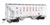 Walthers Mainline 910-8518 - 37' 2980 Cubic-Foot 2-Bay Covered Hopper Wisconsin Central (WC) 84736 - HO Scale