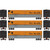 Athearn 2064 - 50' Youngstown Plug Door Box Car (3) Denver & Rio Grande Western (D&RGW) 60835/60841/60847 - HO Scale