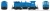 PRE-ORDER: Rapido 1106029 - EMD SW10 (DC Silent) Industrial Blue - HO Scale