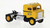 Brekina 85953 - 1950 Kenworth Bullnose Tractor Only - Assembled Illinois California Express (yellow, black)  - HO Scale