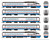 Rapido 525504 - RTL Turboliner 5-Car Set #4 w/ DCC and Sound Amtrak (AMTK) Phase III Late - N Scale Rapido 525504 - RTL Turboliner 5-Car Set #4 w/ DCC and Sound Amtrak (AMTK) Phase III Late - N Scale
