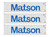 Walthers SceneMaster 949-18253 - 40' Fully Corrugated Container 3-Pack Matson - HO Scale