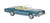 Brekina 19755 - 1975 Cadillac Eldorado Convertible Top Down (turquoise)  - HO Scale
