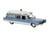 Brekina 19777 - 1966 Cadillac Meteor Ambulance White Blue - HO Scale Brekina 19777 - 1966 Cadillac Meteor Ambulance White Blue - HO Scale