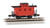 Bachmann 15758 - Old-Time Bobber Caboose Unlettered Red - N Scale
