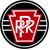 Rebel Rails 033 - PRR 6 inch round logo  -