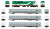 PRE-ORDER: Rapido 226506 - GMDD GP40TC + 3 Car Set Set (DCC and Sound) GO Transit Early Green Set #4 (Loco: 505 Cab: 106 Coaches: 1024 1053) - HO Scale