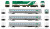 PRE-ORDER: Rapido 226508 - GMDD GP40TC + 3 Car Set Set (DCC and Sound) GO Transit Late Green Set #2 (Loco: 507 Cab: 104 Coaches: 1064 1104) - HO Scale