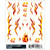 Pinecar 4008 - Blazin' Flames Dry Transfer - Kit Pinecar 4008 - Blazin' Flames Dry Transfer - Kit