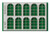 Proses W-007 - 10 pcs 19X35mm 8 Pane Arched Windows - HO Scale Proses W-007 - 10 pcs 19X35mm 8 Pane Arched Windows - HO Scale