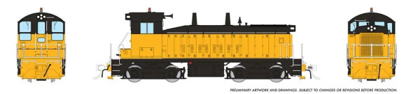 Rapido 27599 - EMD SW9 (DCC and Sound) Industrial Yellow - HO Scale