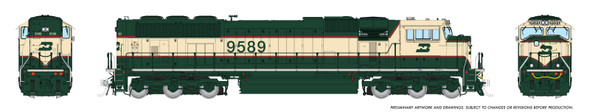 PRE-ORDER: Rapido 1111508 - EMD SD70MAC (DCC and Sound) Burlington Northern (BN) 9690 - N Scale