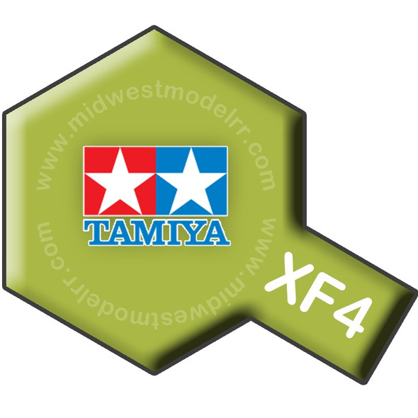 Tamiya Acrylic Mini Xf-4 Yellow Green Paint 10ml