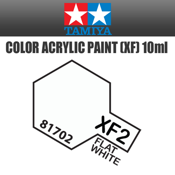 TAMIYA 81702 - Acrylic Mini XF-2 Flat White - 10ml Bottle