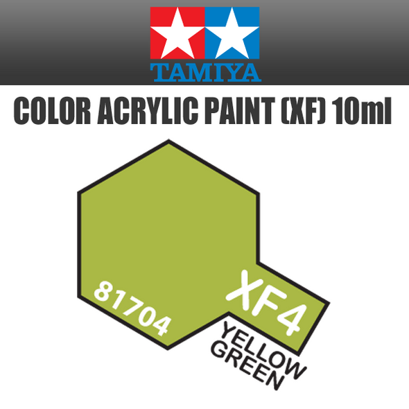 TAMIYA 81704 - Acrylic Mini XF-4 Yellow Green - 10ml Bottle