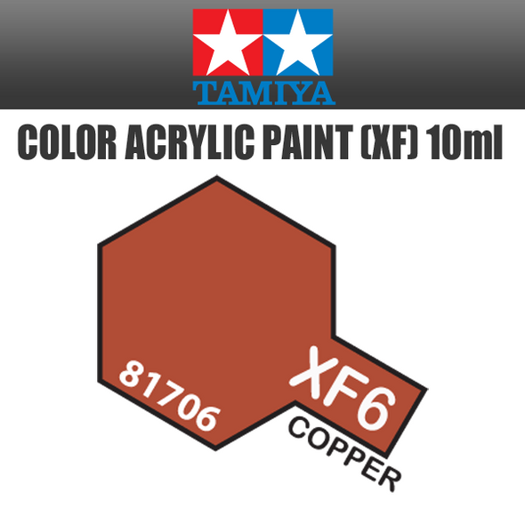 TAMIYA 81706 - Acrylic Mini XF-6 Copper - 10ml Bottle