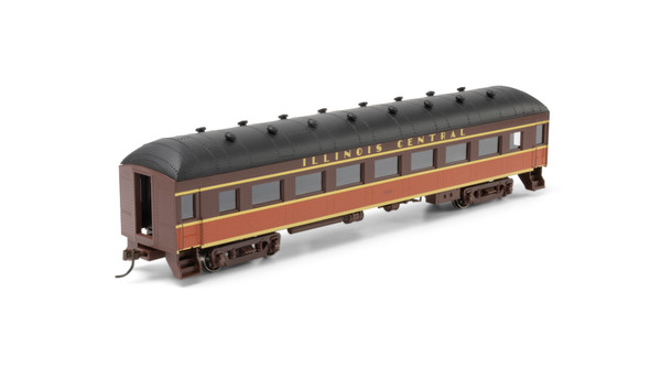 Athearn 73033 - Arch Roof Coach Illinois Central (IC) 2121 - HO Scale