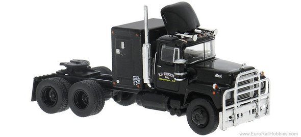 East Coast Circuits 2026-11 - 1966 Mack RS 700 - Black  - HO Scale
