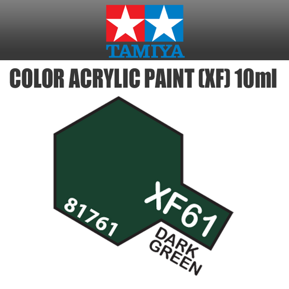 TAMIYA 81761 - Acrylic Mini XF-61 Dark Green - 10ml Bottle