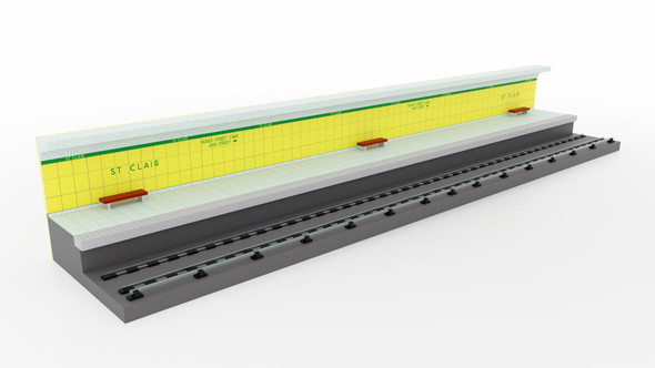 Rapido 206005 - Subway Display Platform: 17 inches long  - HO Scale