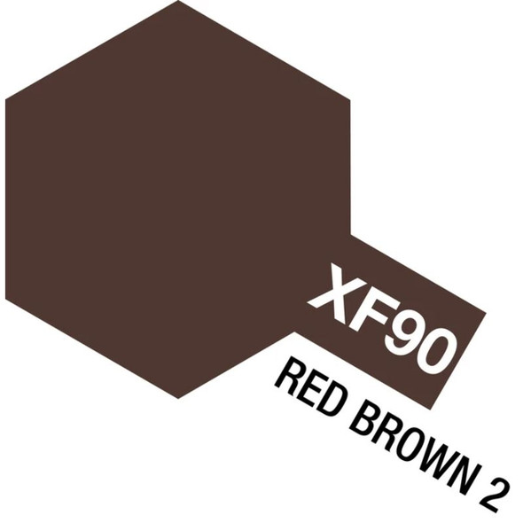 Tamiya 81790 - Acrylic Mini XF-90 Red Brown â€“ 10ml Bottle    -