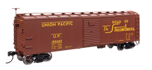 Walthers Mainline 910-41074 - 40' Steel Boxcar with Murphy Ends Union Pacific (UP) 180690 - HO Scale