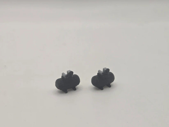 Under Construction Replicas 87-0038B - Small Shop Compressor *2 Pack* - Black  - HO Scale