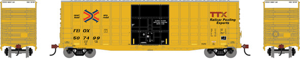 PRE-ORDER: Athearn Roundhouse 4654 - 50' Waffle High Cube Box Car TTX (FBOX) 507499 - HO Scale