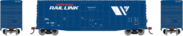 PRE-ORDER: Athearn Roundhouse 4660 - 50' Waffle High Cube Box Car Montana Rail Link (MRL) 26058 - HO Scale