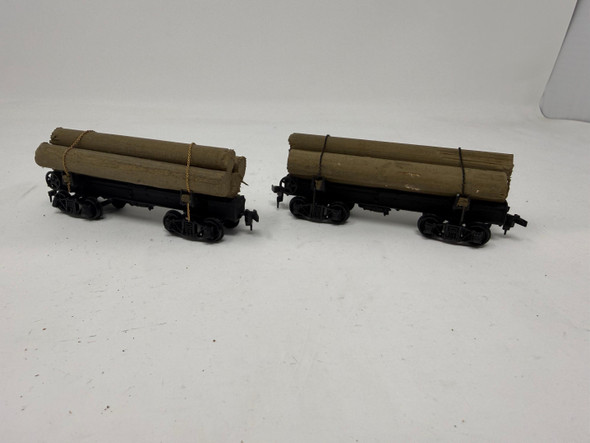 Pre-Owned: Roundhouse 2 Log Cars  - HO Scale