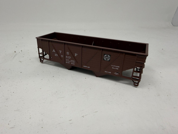 Pre-Owned: Athearn 2-Bay Hopper (no trucks) Atchison, Topeka and Santa Fe (ATSF)  - HO Scale
