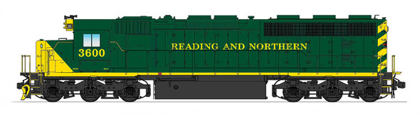 InterMountain 69589-01 - EMD SD45-2 (DC Silent) Reading Blue Mountain and Northern Railroad (RBMN) 3600 - N Scale