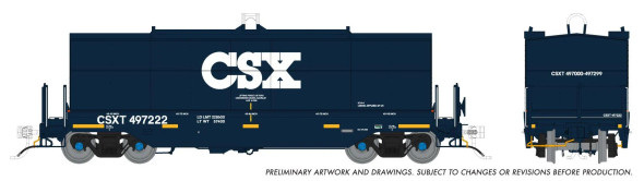PRE-ORDER: Rapido 1128002A-497055 - Greenbrier Transverse Coil Car CSX (CSXT) 497055 - HO Scale
