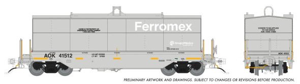 PRE-ORDER: Rapido 1128004A-41577 - Greenbrier Transverse Coil Car Ferromex (FXE) AOK 41577 - HO Scale