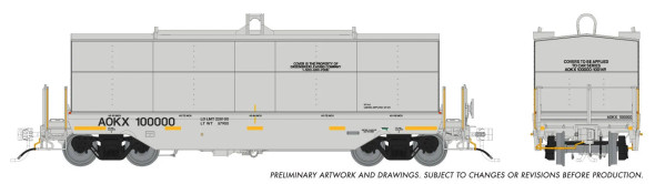 PRE-ORDER: Rapido 1128005A-100009 - Greenbrier Transverse Coil Car Greenbrier Leasing (AOKX) 100009 - HO Scale