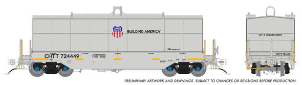 PRE-ORDER: Rapido 1128009A-724143 - Greenbrier Transverse Coil Car Union Pacific (UP) 724143 - HO Scale