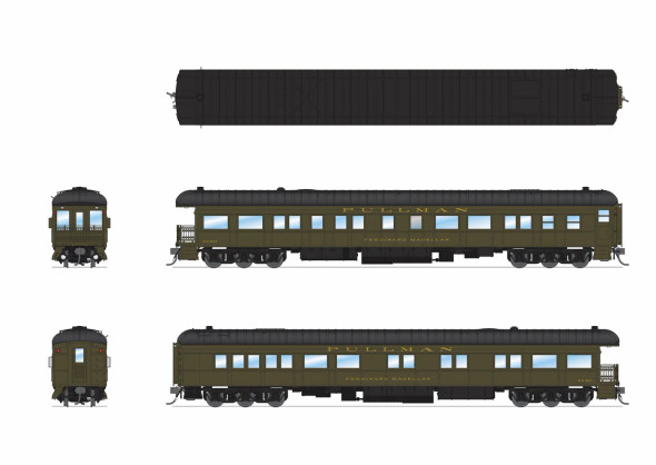 Broadway Limited 9729 - Heavyweight Business Car Ferdinand Magellan 1 Modern Appearance - HO Scale