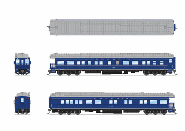 Broadway Limited 9730 - Heavyweight Business Car Georgia 300 Modern Appearance - HO Scale