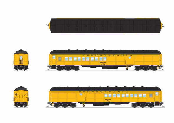 Broadway Limited 9749 - Heavyweight Combine Pennsylvania (PRR) 492048 - HO Scale