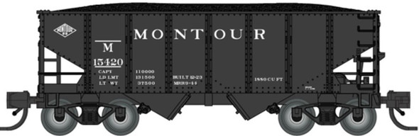 PRE-ORDER: Bluford Shops 60641 - 30'6" USRA 2-Bay Hopper Montour (M) 15076 - N Scale