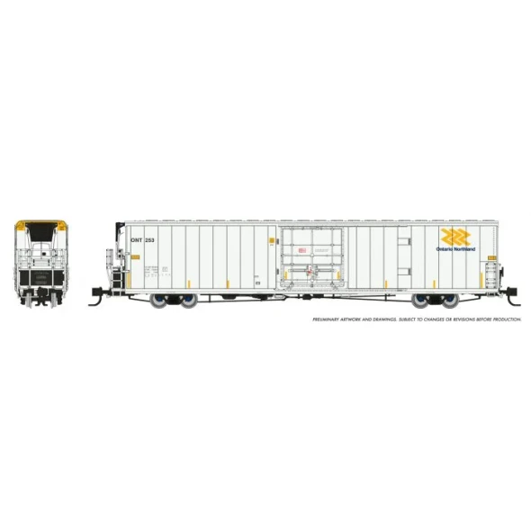 Rapido 567007A-253 - Greenbrier 72’ IL 7780 Reefer Ontario Northland (ONT) 253 - N Scale