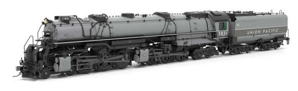 Broadway Limited 9915 - ALCo 4-6-6-4 Challenger CSA-2 (Paragon4 Sound/DC/DCC/Smoke) Union Pacific (UP) 3831 Two-tone Gray Fantasy Paint - HO Scale