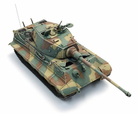 Artitec 6870655 - German WWII Tiger II 3-tonr Camo  - HO Scale