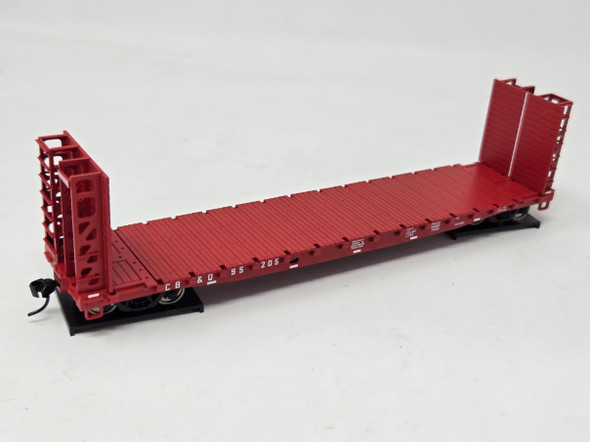 Pre-Owned: Walthers Mainline 53' GSC Bulkhead Flatcar Chicago, Burlington & Quincy (CB&Q) 95205 - HO Scale