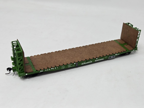 Pre-Owned: ExactRail GSI 53' Bulkhead Burlington Northern (BN) 628991 - HO Scale
